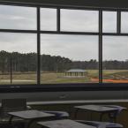 A trail meanders through the back of the property, around a pavilion, pond and hill. The trail and playground will be open to the public when school is not in session.